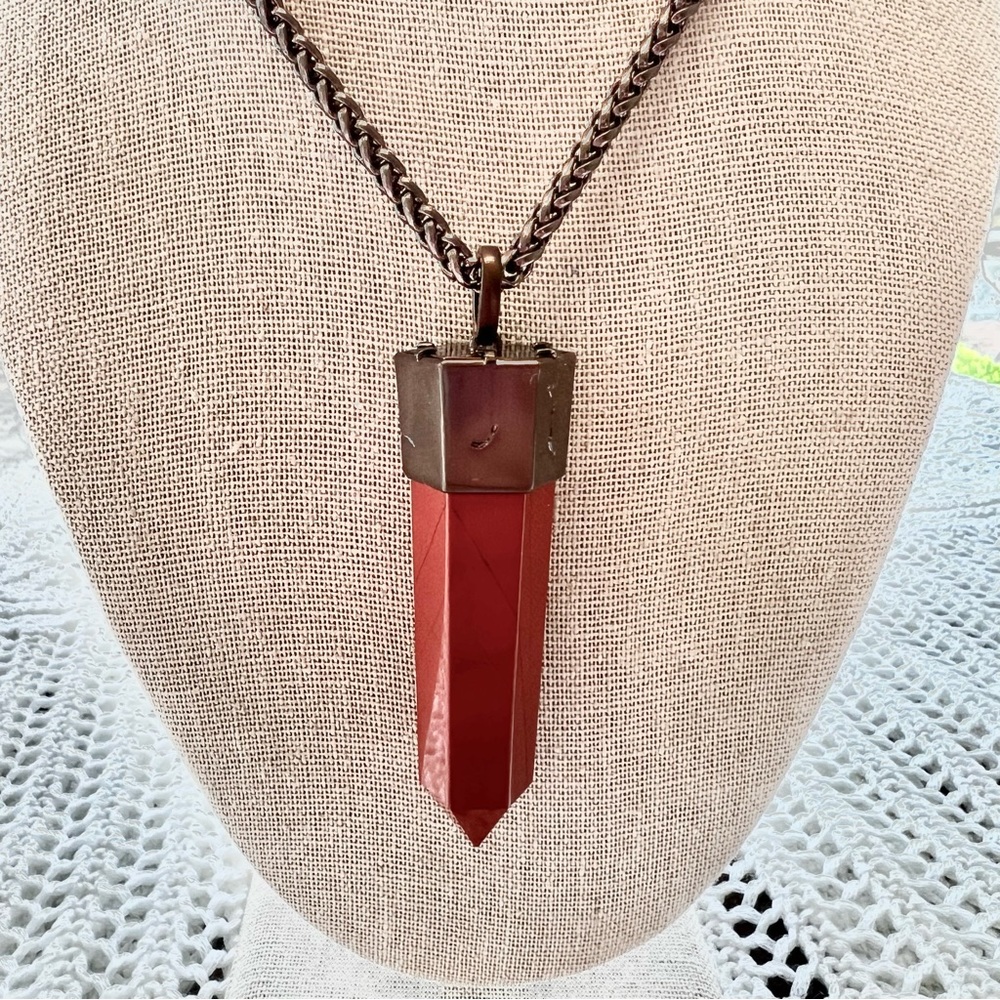Kendra Scott Jayce Statement Necklace in Red Jasper